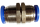 Pneumatisk trykkluftskott hurtigkobling (PM) Ø 8 mm