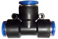 Pneumatic T-connector (PGE) Ø 6 --- 8 --- 6 mm