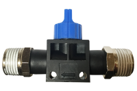 Pneumatic ball valve (HVSS) thread BSPT R1/8" --- R1/8"