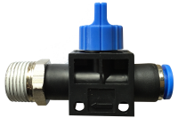 Pneumatic ball valve (HVSF) Ø 6 mm with thread...