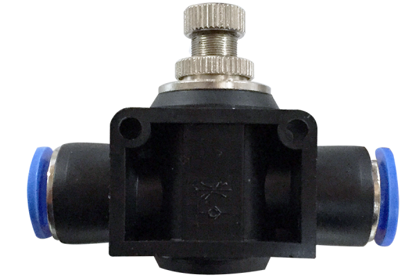 Pneumatic flow control valve (PA) Ø 4 mm