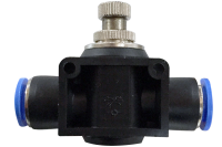 Pneumatic flow control valve (PA) Ø 4 mm