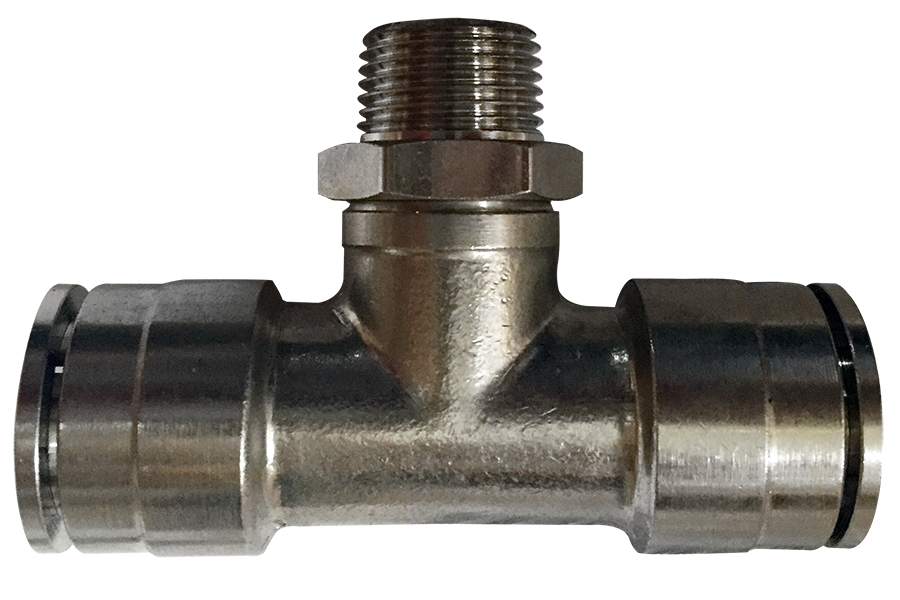 Pneumatik Rückschlagventil mit Steckanschluss - Druckluft Steckverbinder ( 10mm Schlauchanschluss