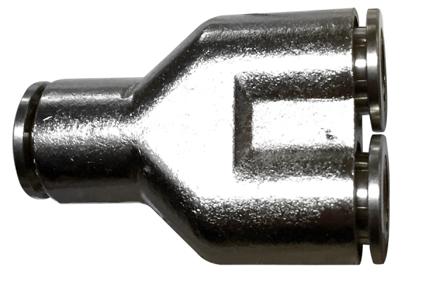 Pnömatik Y-şekli hızlı bağlantı metal uydurma (MPY) Ø 6 mm