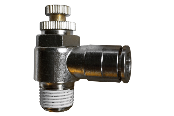 Pneumatic flow control valve (MNSE) Ø 8 mm with thread BSPT R1/8"