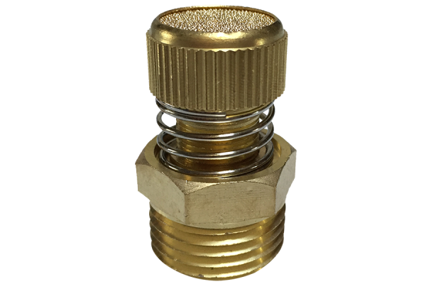 Pneumatica silenziatore (SD-15) regolabile a vite BSPT R1/2"