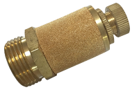 Pneumatic silencer adjustable sintered bronze with thread...