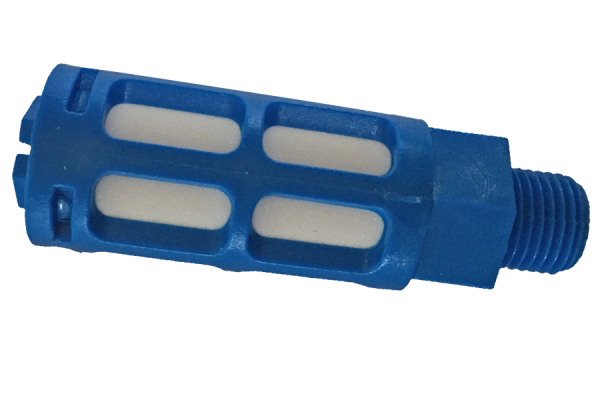 Pneumatiske trykluftdæmpere (PSU-6) med gevind BSPT R1/8"