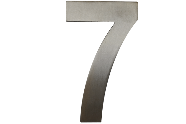 100 mm stainless steel house number - 7