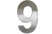 100 mm stainless steel house number - 9