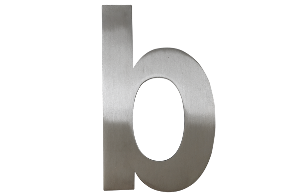 100 mm stainless steel house number - b