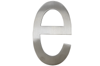 100 mm stainless steel house number - e