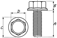 M8x18 mm левосторонний замочный винт