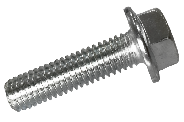 M8x30 mm left hand locking screw with flange