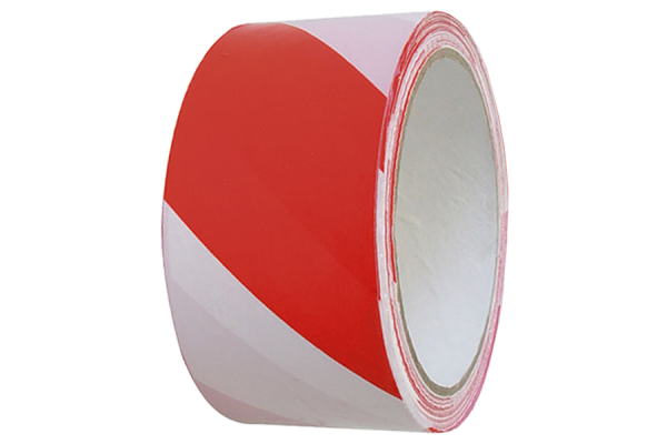 100m plošná varovná páska signální páska červená/bílá 80 mm