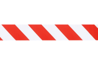 100m Flatterband Warnband Signalband rot/weiß 80 mm