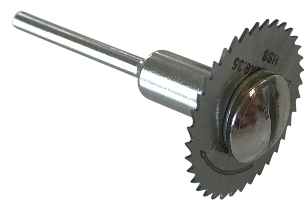 HSS skivklippare sågblad för Dremel + Proxxon Ø 25 mm med skaft