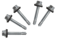 5x stainless steel self-drilling screws with sealing...