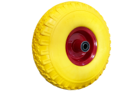 300 mm PU Vollgummi Ersatzrad (4,00-4) Ersatzreifen für Sackkarren 95x16 mm