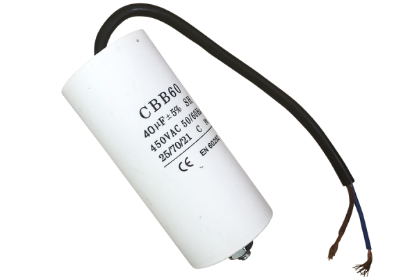 Elektronik Lavpris Motorstart Kondensator Anlaufkondensator Motorkondensator Arbeitskondensator 450V AC 40µF (CBB60-D)