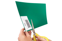 Lámina magnética DIN A4 para etiquetar cortar para pizarra magnética, nevera, pizarra blanca (verde)