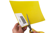 Magnetic sheet foil DIN A4 labeling + cutting for fridge, whiteboard (yellow)