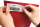 Feuille magnétique DIN A4 pour létiquetage et la découpe pour réfrigérateur, tableau blanc (rouge)