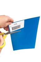 Lámina magnética DIN A4 para etiquetar cortar para pizarra magnética, nevera, pizarra blanca (azul)