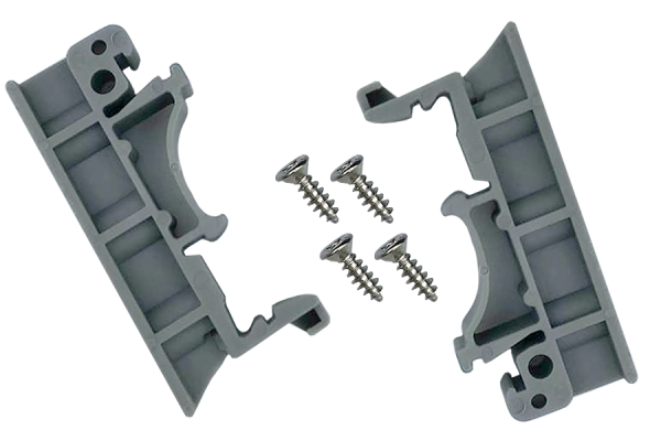 2x universell hållare för DIN-skena fästelement