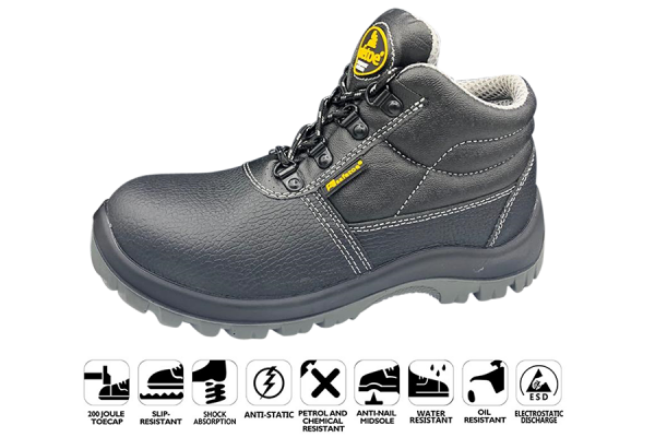 SAFETOE® Chaussures de sécurité S3 chaussures de travail hautes noir (M-8010) Gr. 42