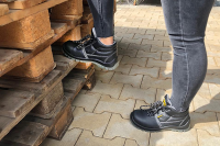 Zapatos de seguridad SAFETOE® de trabajo altos S3 negros (M-8010) Gr. 43