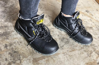 Zapatos de seguridad SAFETOE® de trabajo altos S3 negros (M-8010) Gr. 43
