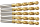 5 parçalı HSS-TIN spiralli metal matkap ucu seti Ø 7,1-7,5 mm (0,1)