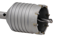 Lige notprofil hårdmetal-slagborekrone ekstra stærk Ø 122 mm