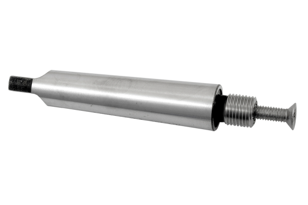 MT2 drill chuck arbor with 1/2"-20 UNF thread and drifting tang (M6 locking scre