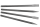 4x SDS Max Meißelset 400 mm für Bosch, Makita, Dewalt, Milwaukee, AEG, Hilti