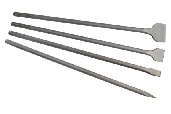 4x SDS Max Meißelset 600 mm für Bosch, Makita, Dewalt, Milwaukee, AEG, Hilti