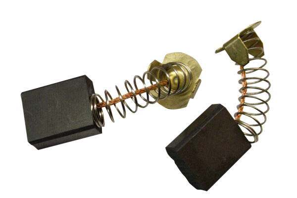 2x spazzole di carbone per Makita sega a croce e troncatrice LS1214F 13,5 x 6,4 x 16,1 mm