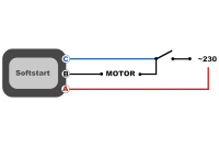 Sanftanlaufmodul Softstart Anlaufwiderstand XS-12/D3 mit Metallgehäuse (12A/250V)