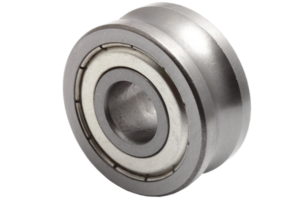 Guide rail groove profile roller support bearing