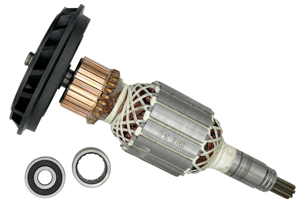 Ankkurin roottorin moottorin varaosat kuulalaakereilla Bosch GBH11DE GSH11E:lle (1614011072)