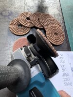 9 tlg. set polierscheiben für marmor granit diamant