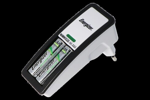Energizer Mini Charger inklusive 2x AA NiMH Akkus 2000mAh Stecker-Ladegerät