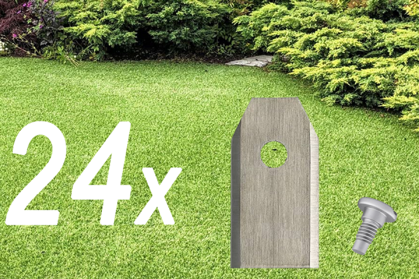 24x Lame per robot tagliaerba | Lame per Husqvarna Automower | Gardena Sileno