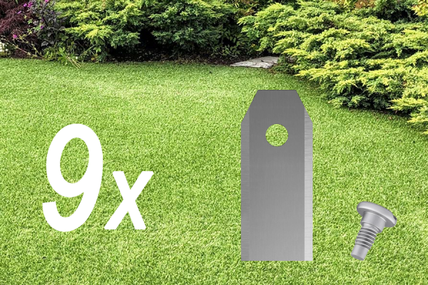 9x Lame per robot tagliaerba | Lame per Husqvarna Automower | Gardena Sileno
