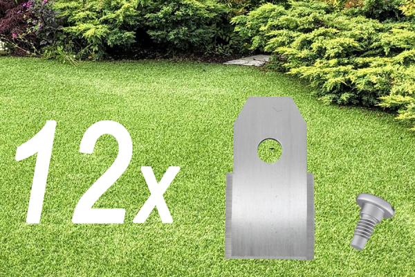 12x Lame per robot tagliaerba | Lame per Husqvarna Automower | Gardena Sileno