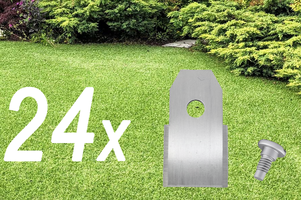 24x Lame per robot tagliaerba | Lame per Husqvarna Automower | Gardena Sileno