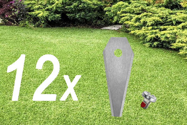 12x Ножи для газонокосилки-робота | Лезвия для Bosch Indego