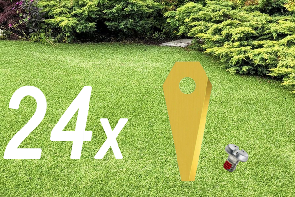 24x Bosch Indego için çim biçme robotu bıçakları