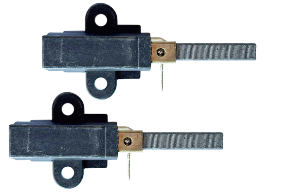 2x escobillas de carbón con soporte para batidora de pie 6,3 x 11 x 32 mm R148